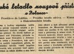 Výročí: 20. října 1933 přistálo nouzově v Polance u Ostravy vojenské letadlo