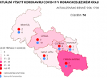 V Moravskoslezském kraji je 74 nakažených, také muž, který se vrátil z Rakouska