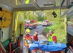 Motorkář (47) se vážně zranil po střetu s kamionem, vrtulník ho přepravil do Olomouce