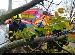 Vichr lámal stromy a ničil elektrické vedení. Hasiči řešili stovky událostí