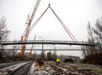 Začala stavby lávky, která spojí centrum a Dolní Vítkovice. Hotová bude na jaře