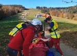 Mladík (14) těžce havaroval na kole, s poraněním mozku jej transportoval vrtulník